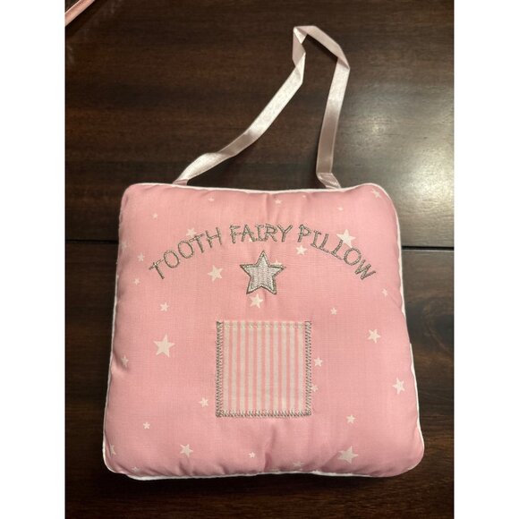 Healthtex Pink Tooth Fairy Pillow With Pocket & Carry Bag Child Wishes - Picture 3 of 10